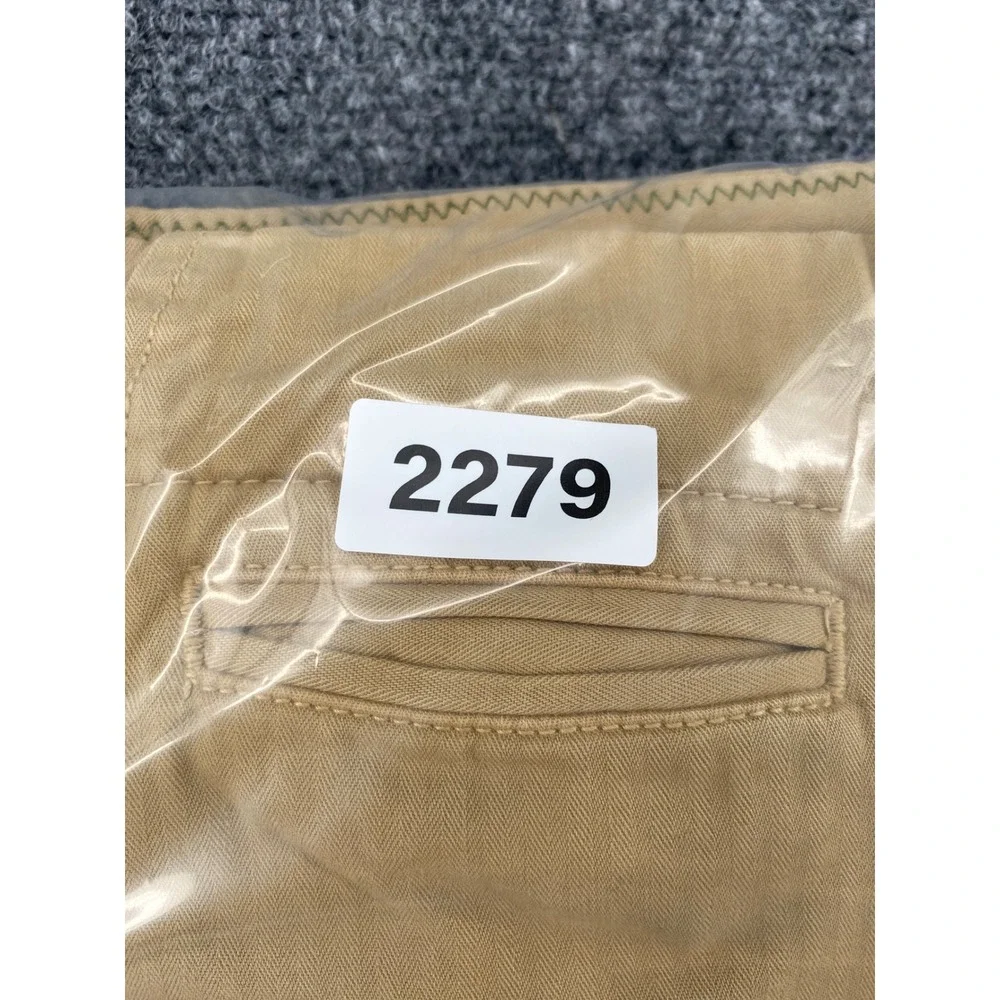 Banana Republic Relaxed Fit Chinos Men 32x32 Khaki Tan Garment Dye Wide Leg Pant